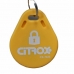 KIT 2 CHAVEIROS PROXIMIDADE CITROX PPA AMARELO RFID 125KHZ CX-7423A