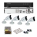 KIT HIKVISION C/ 4 CAMERAS BULLET 1MP+DVR 5IN1 2.0+FONTE
