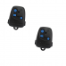 KIT 2 Controle Remoto Portão NICE PECCININ TX 3C PRETO COM PILHA