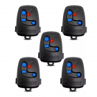 KIT 5 Controle Para Portão NICE PECCININ TX 3C PRETO