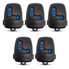 KIT 5 Controle Para Portão NICE PECCININ TX 3C PRETO